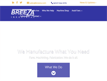 Tablet Screenshot of breeza.com